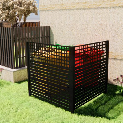 L 48 po x H 47,3 po H 2 panneaux de protection en métal pour l'extérieur