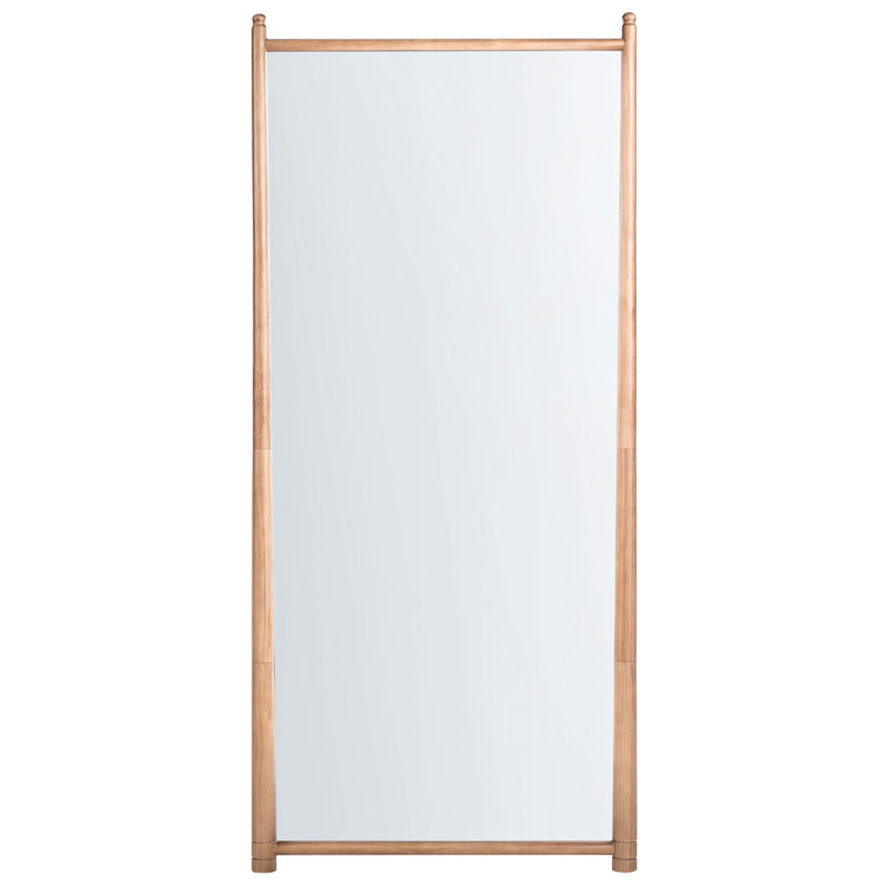 Wall Mirror CANET 90 cm 200 cm Paulownia Wood Light Brown