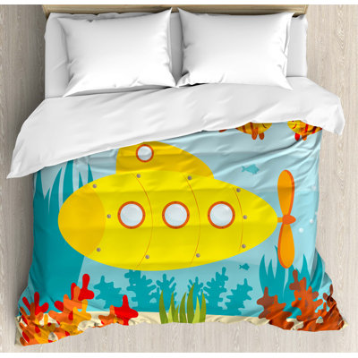 Submarine Coastal Duvet Cover