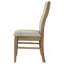Chaise d'appoint de salle à manger rembourrée Dreydon Barley (ensemble de 2)