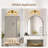 Contemporary Bathroom Vanity Light Fixture with Ribbed Clear Glass Globe Shades-461178567-461178571