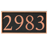 Serif 1-Line Wall Address Plaque
