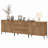 Aadham 94.5" Modern Reeded Minimalist Sideboard With Doors And Drawers, 3-In-1 Wooden Credenza Storage Cabinet For Kitchen, Dining Room-2127398578