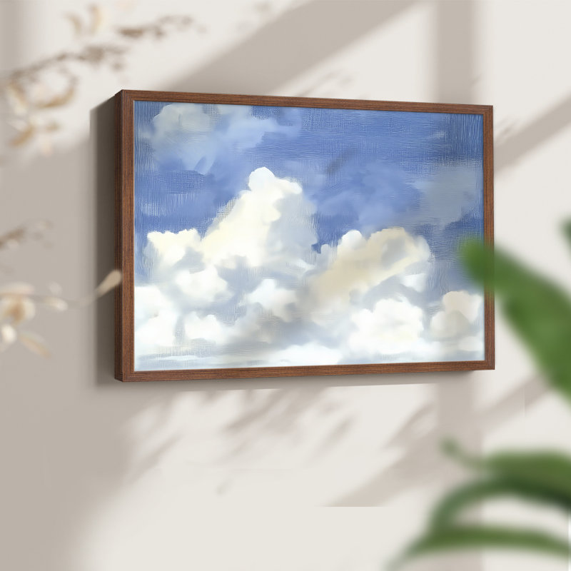 Série paysage - L III - Reproduction encadrée - Restickable, 8" H x 10" W, Noyer