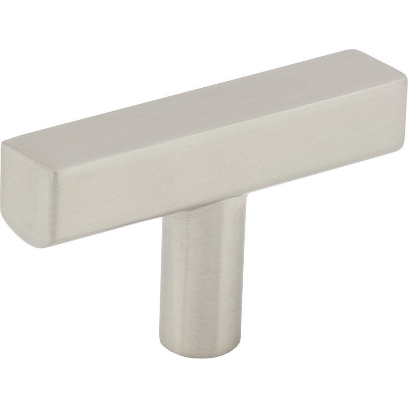 Dominique Bar Knob, Satin Nickel, 2 1/4"