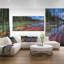 «Beautiful View of Mountain Lake», reproduction de photo sur toile tendue-19242515