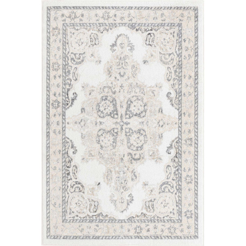 Anjelita Oriental Indoor Rug, Rectangle 4' x 6'