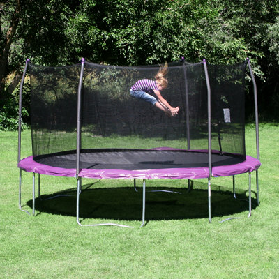 15' Round Trampoline with Safety Enclosure