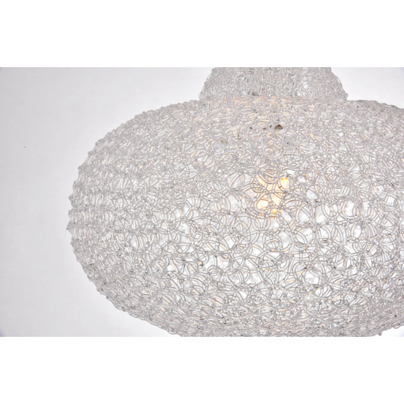 Teegan 1 - Light Single Pendant, Chrome/Clear