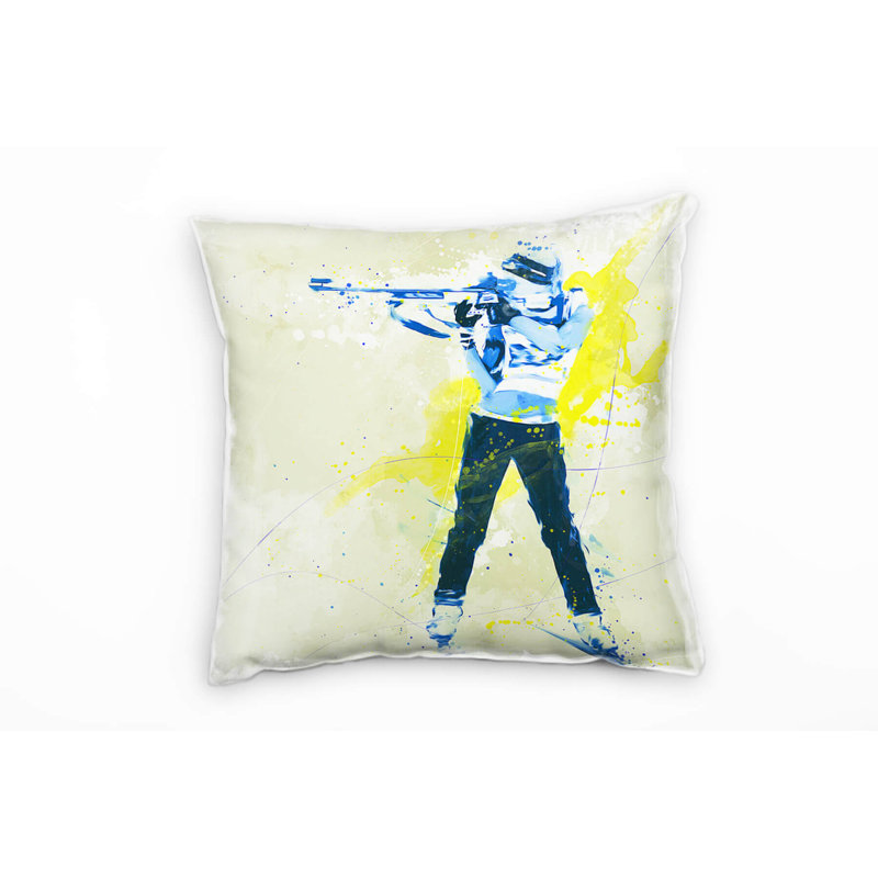 Biathlon Square Throw Cushion