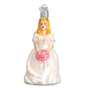 Ornement figurine suspendue mariée-brunette
