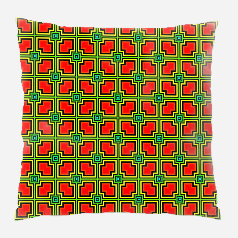 Coussin décoratif à motif, Intérieur