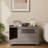 Gray Cat Litter Box Enclosure