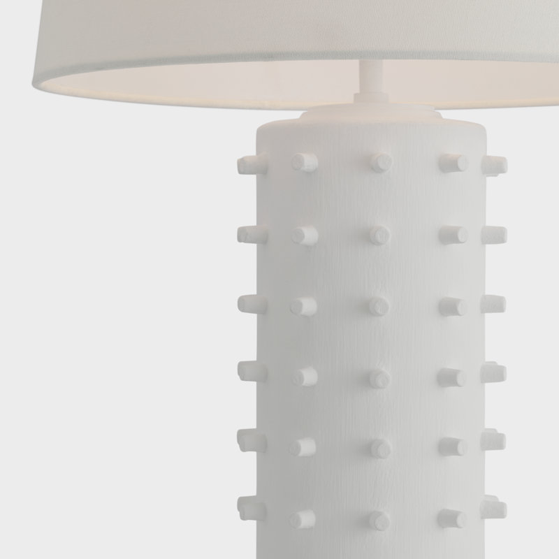 Biarritz Table Lamp, Plaster White
