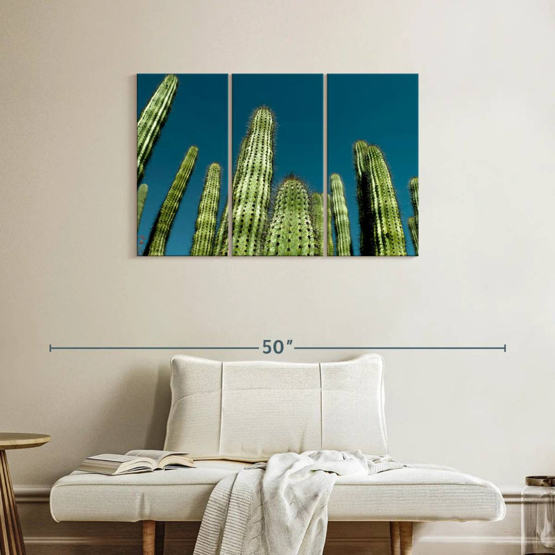 Harnek Blue Sky Cactus, 24" H x 38" W