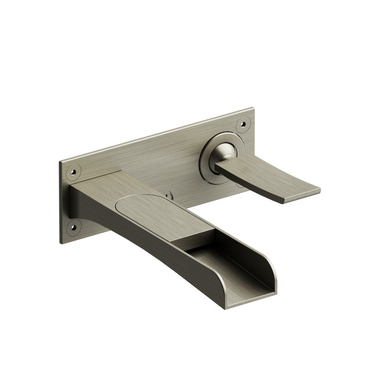 Zendo™ Wall Mount Bathroom Faucet, Brushed Nickel