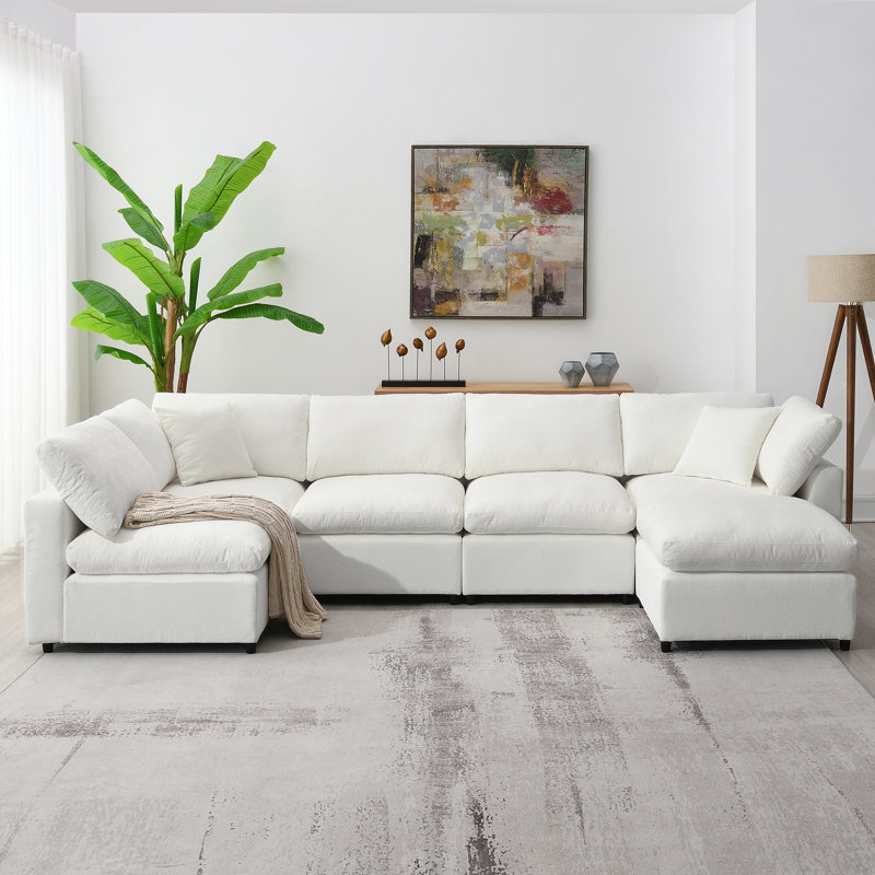 [Nouveau SKU du N723S9583A] Canapé-lit modulaire moderne de 130 po