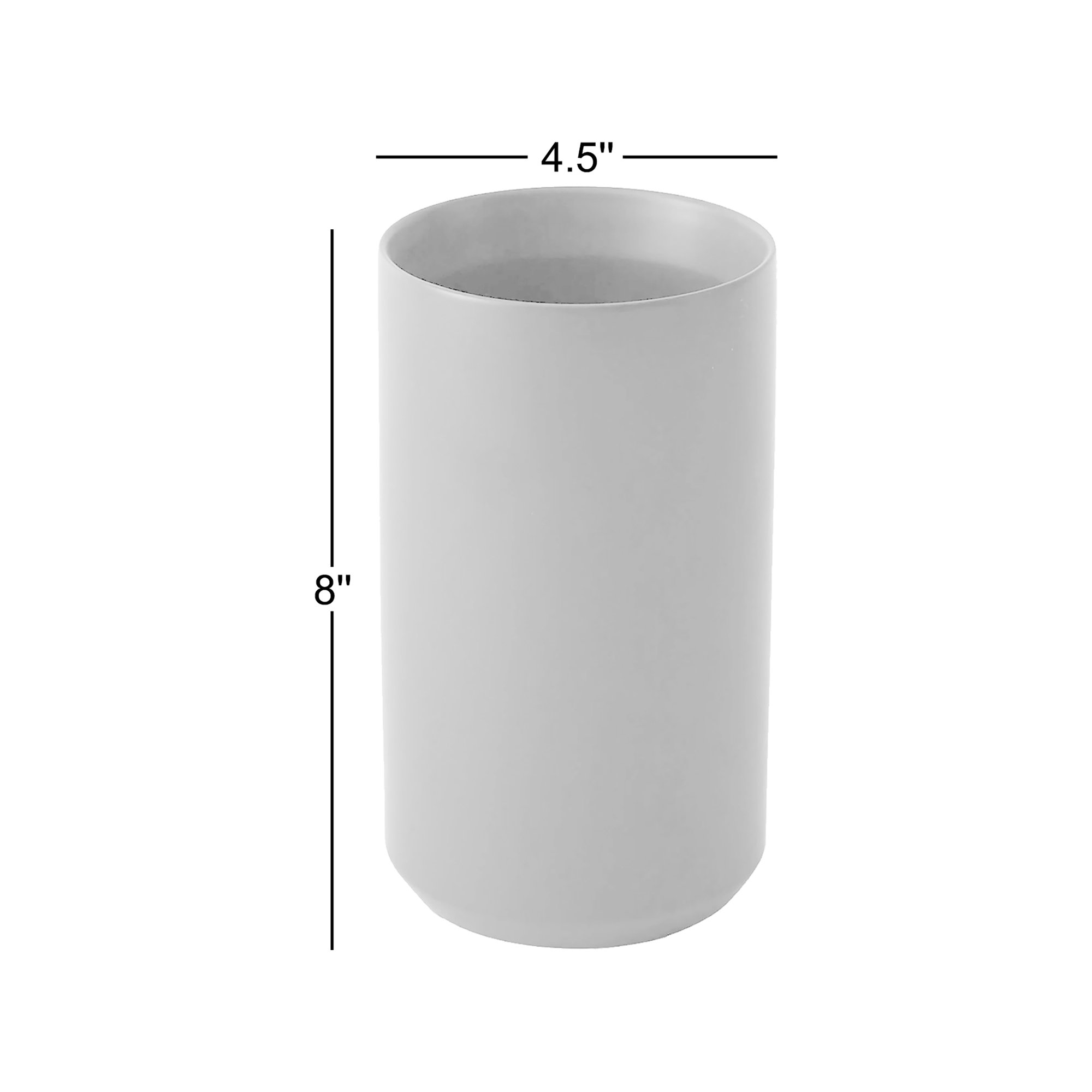 Parsons 8'' Handmade Ceramic Table Vase, Black
