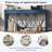60''Acacia Veneer Console Table With 4 Spacious Drawers, Modern Crisscross Design Entryway Table With Open Bottom Storage,Farmhouse Sofa Table For Living Room,Kitchen,Dining Room,Hallway-863475172