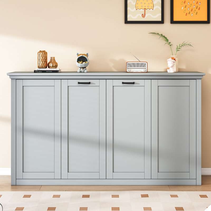 Twin Bed Into Cabinet, Grey - Solid, Space Conscious Fold Robust, Saving