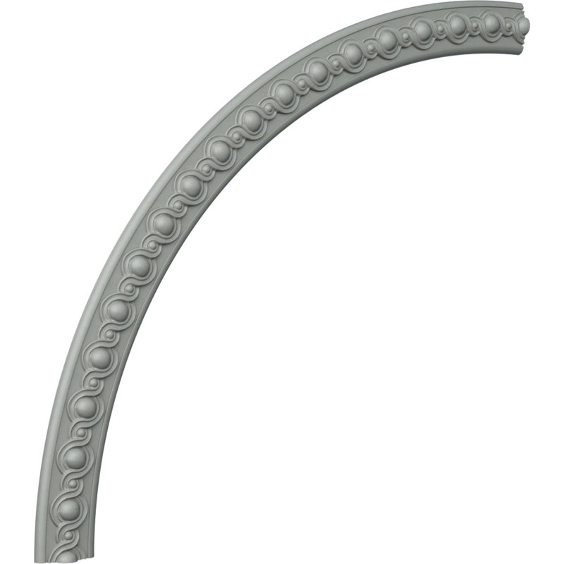 Hillsborough Running Coin Ceiling Ring Kit, 59.125'' H x 59.125'' W x 0.75'' D, Single (1/4 of a Complete Circle)