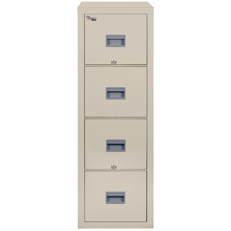 Classeur vertical 4 tiroirs Patriot, Parchemin, L 17,69 po
