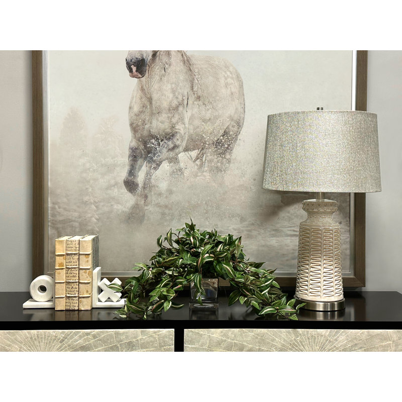 Ricka Faux Ivy Plant in Glass Pot