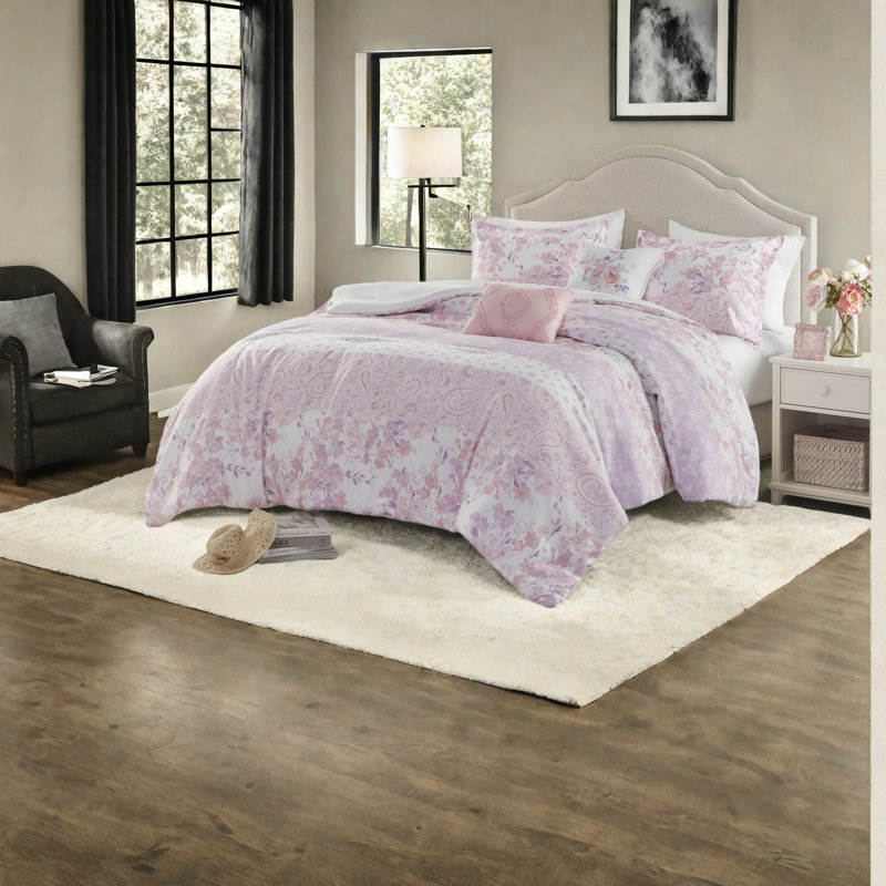 Ensembles de literie en microfibre douce TG simple, style cachemire floral pour la maison