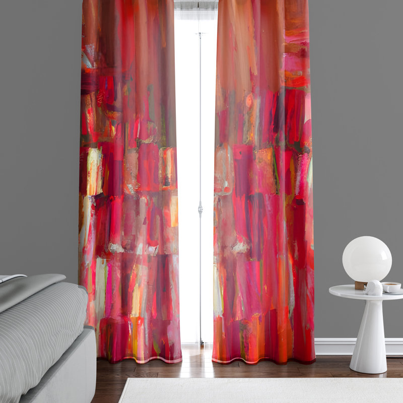 Paire de rideaux semi-transparents en polyester Annalesia, L 20 po x L 52 po