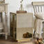 40x56.5cm Antique-mirroed Side Table  Block Small Sofa Table