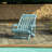 Pinecrest Fully Assembled All-Weather Outdoor Folding Lounge Chair and Table 3 Piece Set-2004598442
