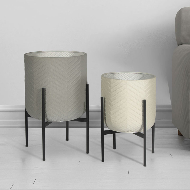 Ginkgo Metal Planter