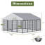Grand enclos pour chien chenil pour l'extérieur-2125999232