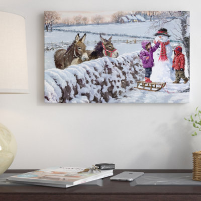 « donkeys », reproduction sur toile tendue