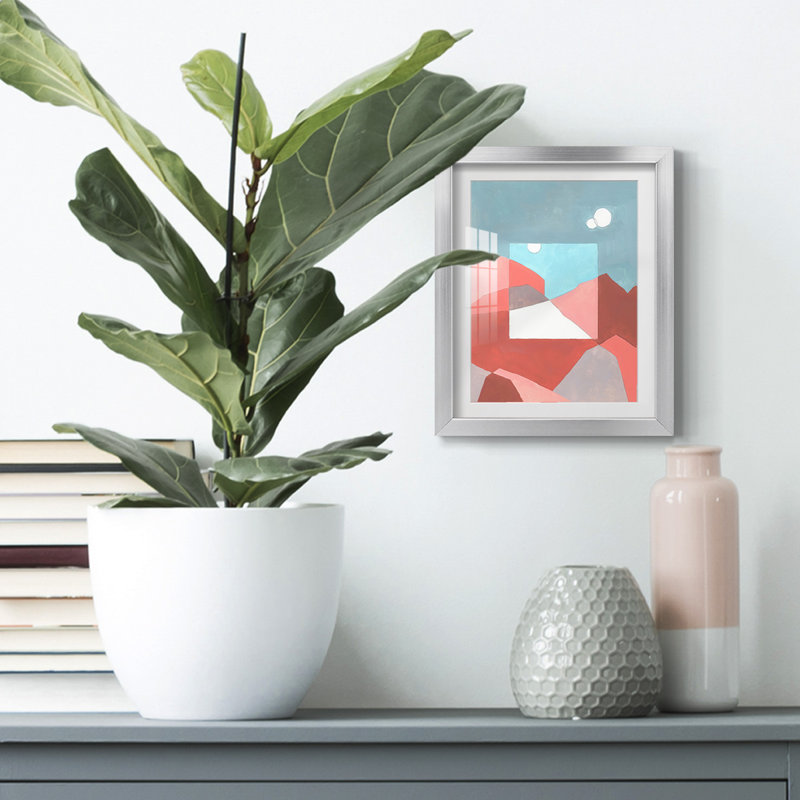 Desert Dreamscape I, toile encadrée de qualité supérieure - prête à être accrochée, H 16 po x l 20 po x P 1 po, Blanc