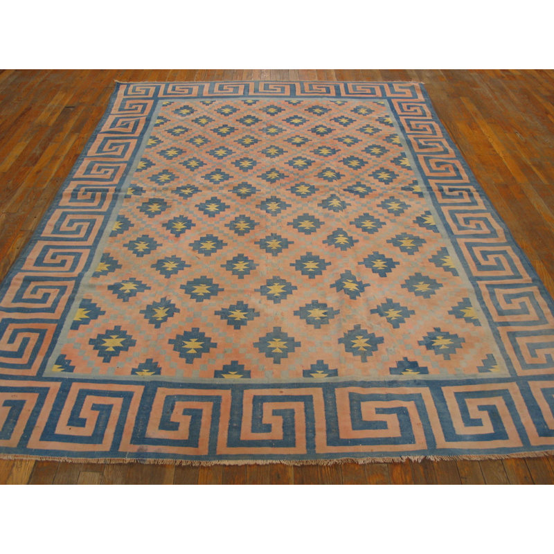 Antique Dhurrie Hallway Runner Wool Multicolor Rug