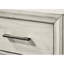 Table de chevet 2 tiroirs en bois massif blanc antique antique