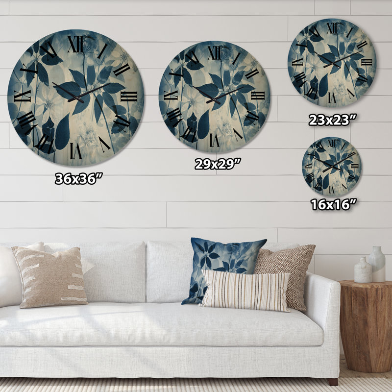 Horloge murale en bois massif, Grand