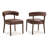 Modern Upholstered Side Dining Chairs With Curved Backrest, With Solid Wood Frame, For Dining Room/Living Room-963464383-963464376