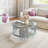 2 - Piece Glass Top Living Room Table Set-108053293-108053294