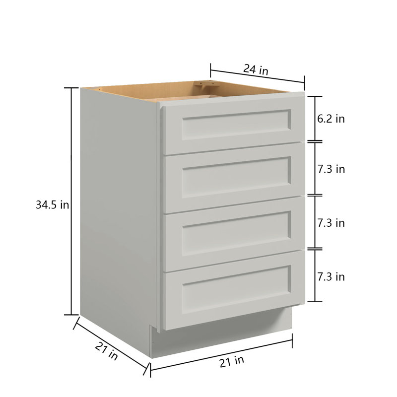 Armoire de base Shakerove, H 34,5 po x l 21 po, Pigeon Shaker