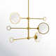Clendon 3 Light Metal Dimmable Sputnik Chandelier