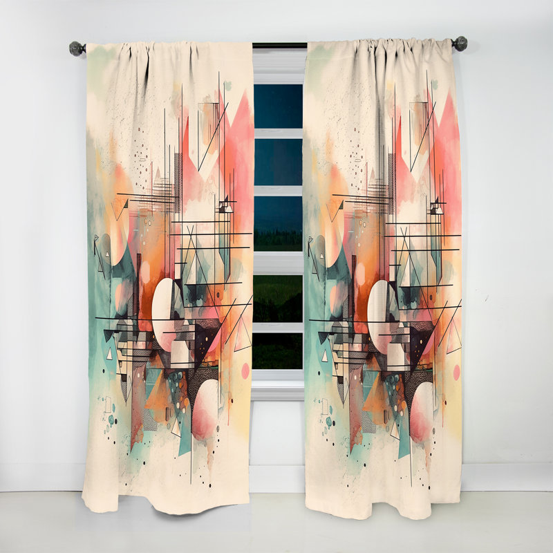 Explorations In Serenity V - Modern Velvet Curtain - Room Darkening - 1 panel, 52" W x 63" L