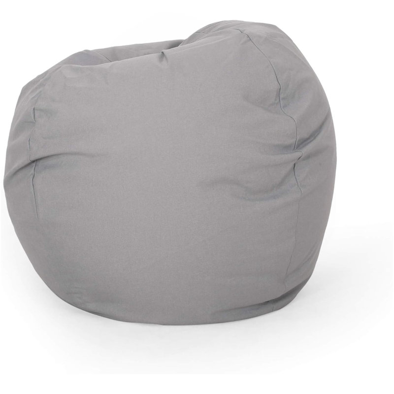Chrisholm Light Grey Bean Bag, Light Gray Fabric