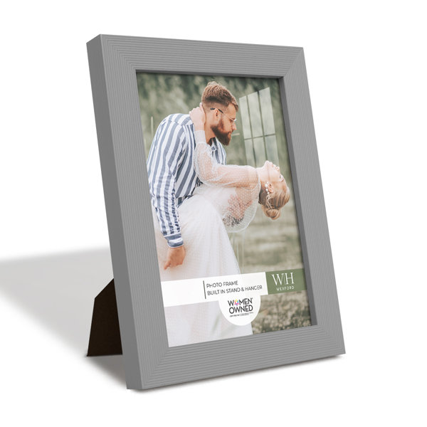 DesignOvation Gallery Wood Photo Frame Set for Customizable Wall