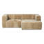 Curteria Upholstered Genuine Fur L-Shaped Sofa & Chaise-817314993-817314997