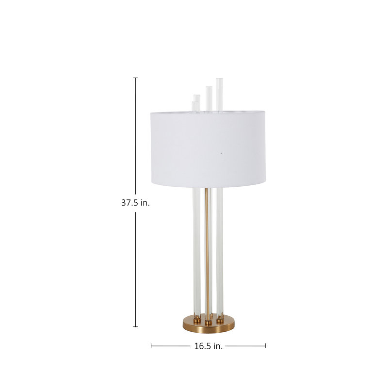 Merna Crystal/Metal Table Lamp