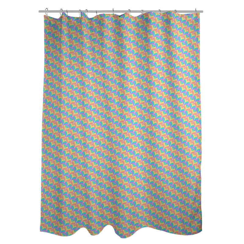 Rideau de douche simple katelyn elizabeth, Alternance de pastels