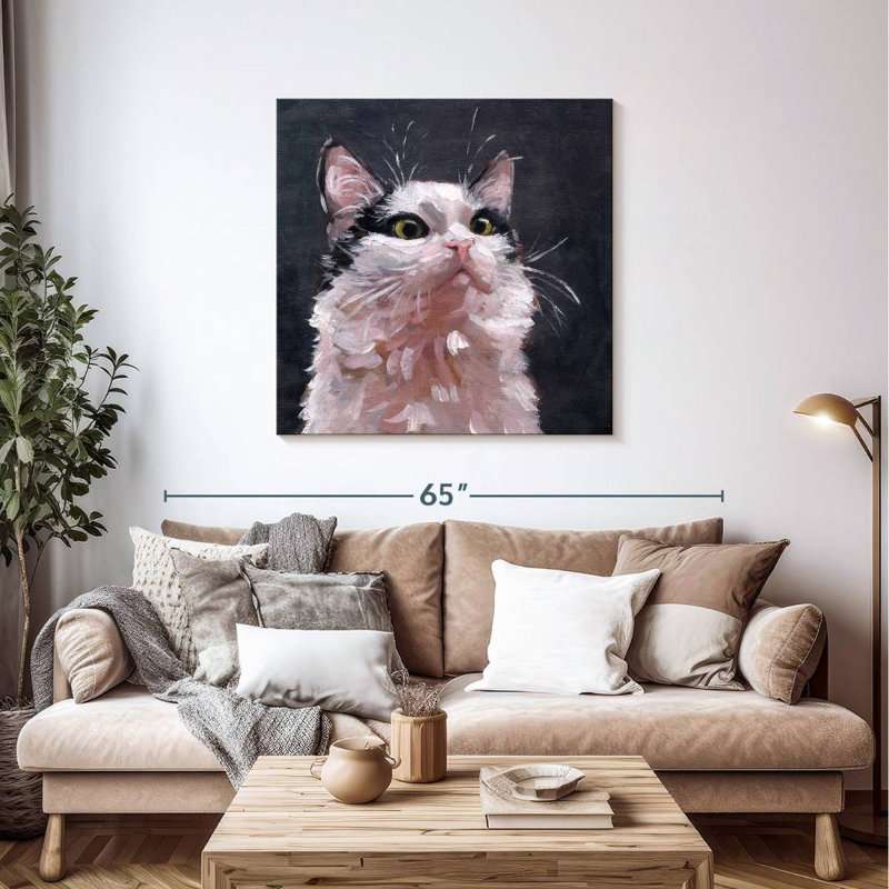 Kitty, 39" H x 39" W