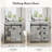  30" Farmhouse Single Bathroom Vanity With Ceramic Top, Sliding Barn Door Sink Vanity, Gray